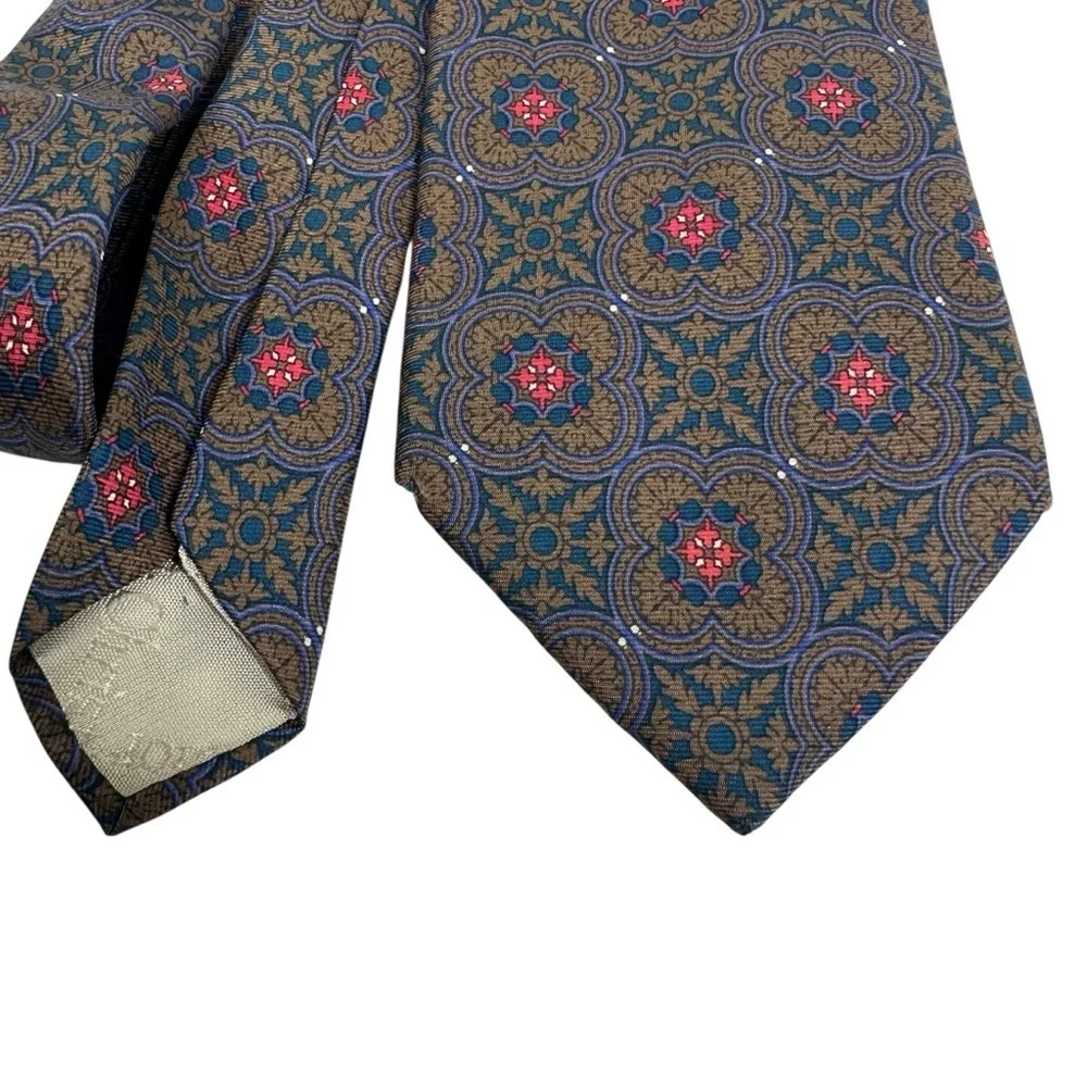 CHRISTIAN DIOR Patterned Silk Tie